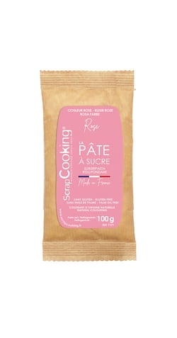Pâte à sucre ScrapCooking® - Rose - 100 g