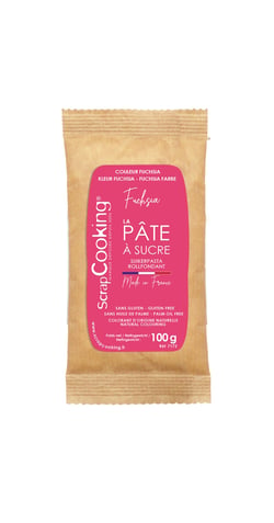 Pâte à sucre ScrapCooking® - Fuschia - 100 g