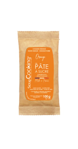 Pâte à sucre ScrapCooking® - Orange - 100 g