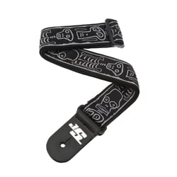 Sangle guitare nylon Joe Satriani 5cm - Skull'n Bones