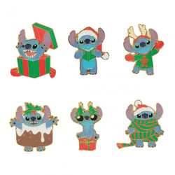 1 Pin's mystère Funko - Stitch Holiday - Lilo & Stitch - Modèle Aléatoire - Produit Vendu à l'unité