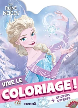 Disney La Reine des Neiges - Vive le coloriage ! (Elsa magie) - + stickers offerts