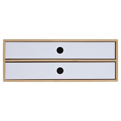 Organisateur de bureau - 2 tiroirs - Bambou - Cultura