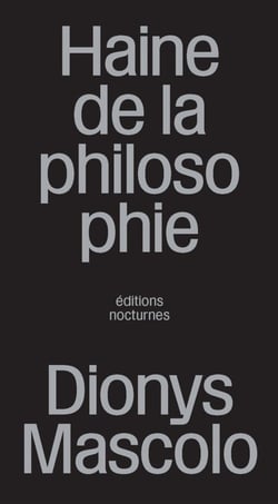 Haine de la philosophie : Heidegger comme modèle