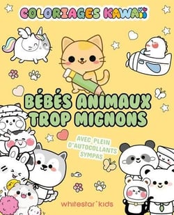 Coloriage Kawaii - Bébés animaux trop mignons