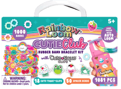 Kit de bracelets élastiques Rainbow Loom Cutie Club - Bandaï