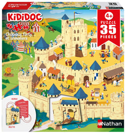 Puzzle 35 pièces - Kididoc : Châteaux forts et chevaliers - Nathan