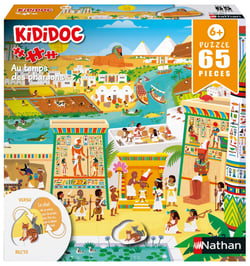 Puzzle 65 pièces - Kididoc : Au temps des pharaons - Nathan