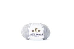 Pelote de fil à tricoter - DMC - 100 % Baby 4 - Gris 108