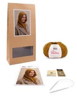 Kit de tricot Phildar - Cagoule Thelma - Olive