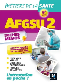 Métiers de la santé - AFGSU 2 - En fiches mémos (5e édition)
