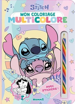 Disney Stitch - Mon coloriage multicolore (Stitch et Angel)