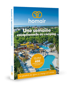 Coffret cadeau Homair - Une semaine exceptionnelle au camping