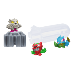 3 mini figurines MrBeast Lab - Moose Toys - Swarms Fusion - 2,5 cm - Modèles Aléatoire