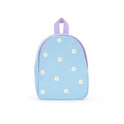 Sac à dos maternelle enfant Cultura 22 cm - Velours fleuri - 1 compartiment