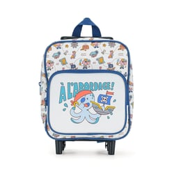 Sac à dos maternelle à roulettes Cultura 22 cm - Petit pirate - 1 compartiment