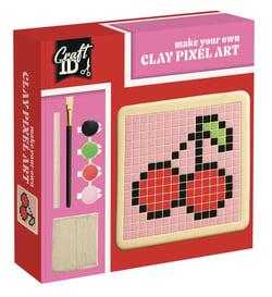 Kit pixel art en argile Craft ID - Cerise