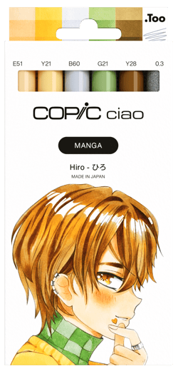 Set 6 marqueurs Copic Ciao - Manga Hiro