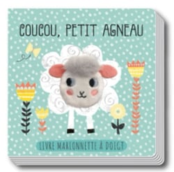 Coucou, petit agneau livre marionnette a doigt