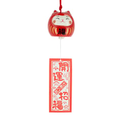Cloche Furin en céramique - Neko-Daruma