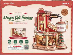 Maquette DIY Book Nook 449 pièces - Christmas Dream Gift Factory - Rokr