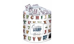Lot de 54 tampons mousse Aladine - Alphabet crayonné