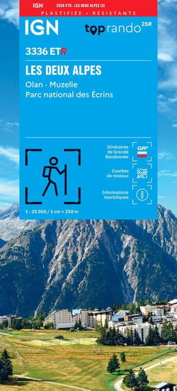 3336ETR : Les deux Alpes - Olan, Muzelle, parc national des Écrins (3e édition)