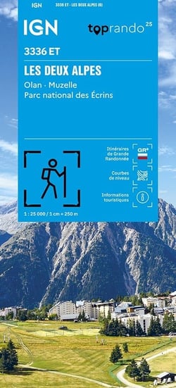 3336ET : Les deux Alpes - Olan, Muzelle, parc national des Écrins (6e édition)