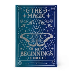 Carnet Legami - Bleu – B5 18,5 x 24,8 cm – The magic of new beginnings - 100 pages lignées