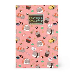 Cahier Legami - Ligné A6 - Couverture Rigide Illustrée - Sushi Cat