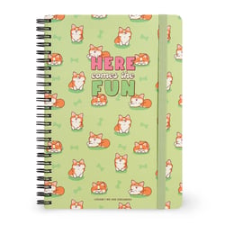 Cahier Legami - Ligné - A5 - Couverture Rigide Illustrée - Corgi