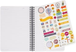 Carnet Legami - Multicolore – 15 x 21 cm – Life is a journey - 160 pages lignées