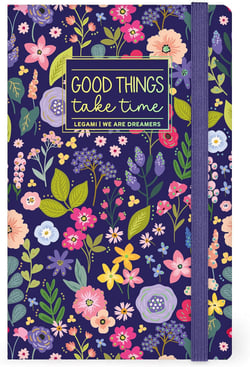 Cahier Legami - Vert– 13 x 21 cm – Good things take time - 164 pages