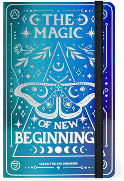 Cahier Legami - Bleu – 13 x 21 cm – The magic of new beginning - 164 pages