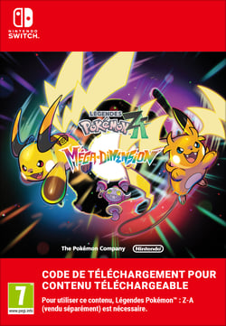 Code de téléchargement Légendes Pokémon Z-A Méga-Dimension - Nintendo Switch