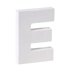 Lettre majuscule H - Carton maché - 12 cm - Créalia