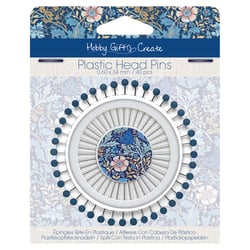 Lot de 40 épingles de couture à tête en plastique Hobby Gift Create