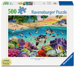 Puzzle à grosses pièces 500 pièces  - Bébés tortues mer - Ravensburger