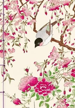 Carnet Hazan gaufré Oiseaux 12 x 17 cm (papeterie)