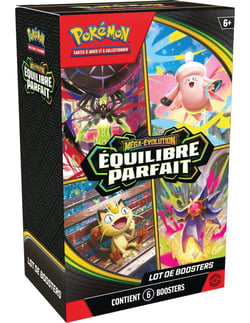 Bundle de 6 boosters Pokémon : Equilibre parfait