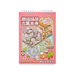 Carnet autocollants et scènes minatures 3D x20