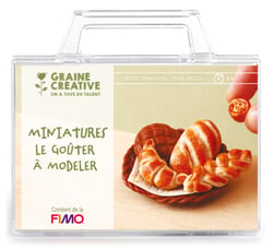 Malette Fimo Graine Créative - Miniatures le goûter à modeler