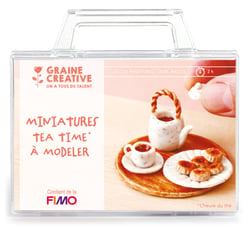 Malette Fimo Graine Creative - Miniature Tea Ttime à modeler
