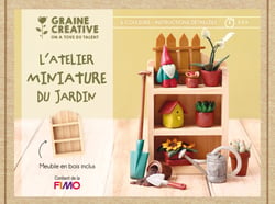 Coffret Fimo Graine Créative - L'atelier miniature du jardin