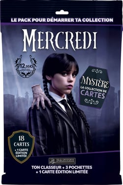 Cednesday 2 trading cards starter pack (1 classeur + 3 pochettes + 1 carte el) - Panini