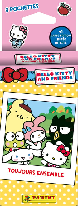 Hello Kitty & Friends cartes à collectionner blister 3 pochettes + 1 carte édit limitée - Panini