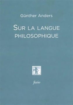 Sur la langue philosophique