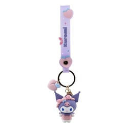 Porte-clés avec dragonne Kuromi - YuMe Hello Kitty and Friends Peach Series