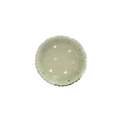 Lot de 8 bols - Petits Cœurs Vert de Gris et Or - Artyfêtes