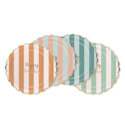 Lot de 8 assiettes Artyfêtes - Happy Birthday - Ø 23 cm